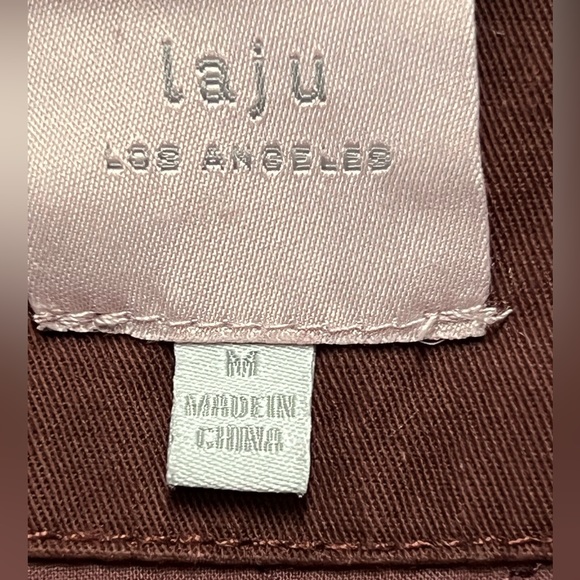 Laju Los Angeles hooded utility vest drawstring waist wine women’s Medium - Picture 6 of 7